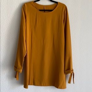Mustard loose dress